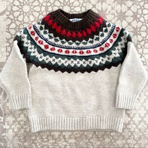 Old Navy NWOT baby/toddler boys fair isle winter sweater 18-24 mo